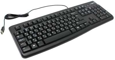 Клавиатура проводная LOGITECH K120 black (USB, 104 клавиши) (920-002522)