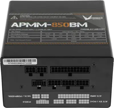 Блок питания Formula ATX 850W APMM-850BM 80+ bronze (20+4pin) APFC 140mm fan 6xSATA Cab Manag RTL