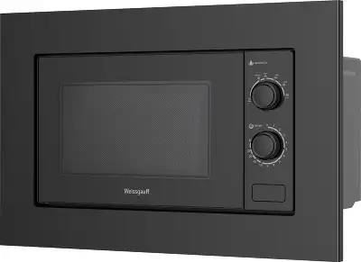 Микроволновая печь Weissgauff HMT-2016 BGL Flat Table 20л. 700Вт черный (встраиваемая)