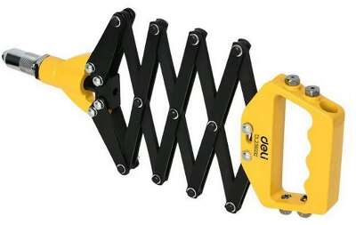 Заклепочник рычажно-складной Deli DL236932 815мм, диаметр 3,2 / 4,0 / 4,8 / 6,0 / 6,4 мм