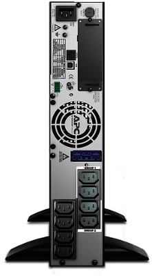Источник бесперебойного питания мощностью 800VА APC Smart-UPS X 1000VA/800W, Tower/RM 2U, Ext. Runtime, Line-Interactive, LCD, Out: 220-240V 8xC13 (2-gr. switched) , SmartSlot, USB, COM, EPO, HS User Replaceable Bat, Black, 1 year warranty