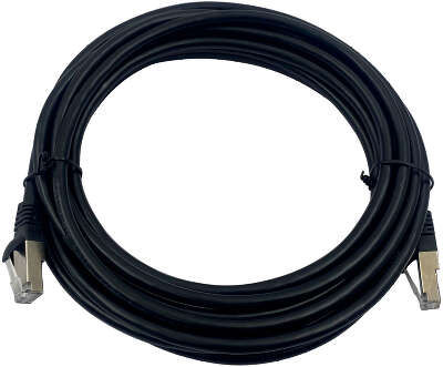 Патч-корд Buro BU-7-5M STP 4 пары cat.7 CCA molded 5м черный RJ-45 (m)-RJ-45 (m)
