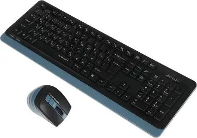 Клавиатура + мышь A4Tech Fstyler FGS1035Q клав:черный/синий мышь:черный/синий USB беспроводная Multimedia (FGS1035Q NAVY BLUE)