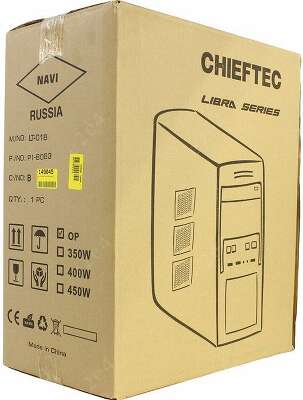 Корпус Chieftec LT-01B mATX, без БП. Сталь 0.6мм , 1х USB 3.0, 2x USB 2.0, безвинтовые крепления.