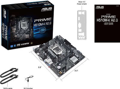 Материнская плата mATX LGA1200 ASUS PRIME H510M-K R2.0