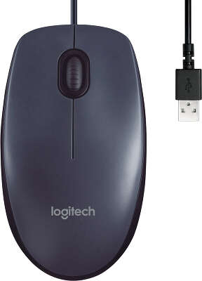 Мышь Logitech OEM B100 Black Optical USB (910-003357/006605)