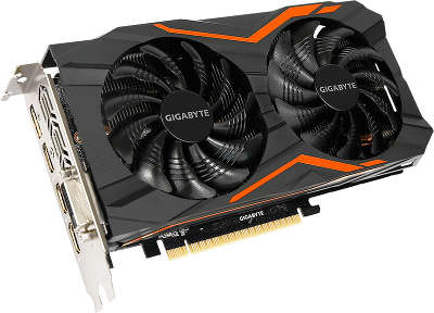 Видеокарта PCI-E NVIDIA GeForce GTX 1050TI 4096MB GDDR5 Gigabyte [GV-N105TG1 GAMING-4GD]