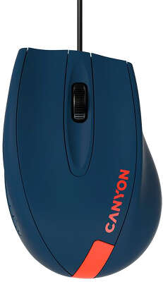 Мышь Canyon M-11, USB, синий/красный (CNE-CMS11BR)