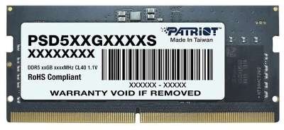 Модуль памяти SODIMM DDR5-5600 8GB PSD58G560041S PATRIOT