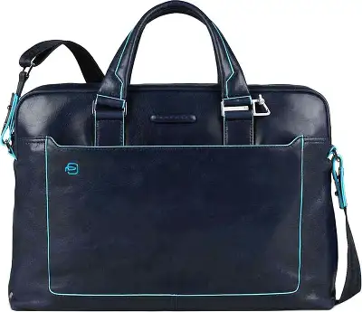Деловая сумка Piquadro Blue Square CA3335B2/BLU2 с отделением для ноутбука синий натур.кожа