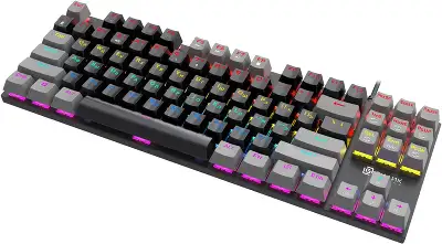 Клавиатура Оклик K600X механическая черный/серый USB Multimedia for gamer LED кабель 1.8м