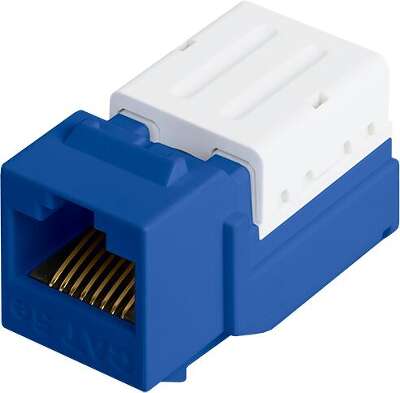 Модуль-вставка NIKOMAX типа Keystone, Кат.5е (Класс D), 100МГц, RJ45/8P8C, FT-TOOL/110/KRONE, T568A/B, неэкранированный, синий - гарантия: 5 лет расширенная / 25 лет системная