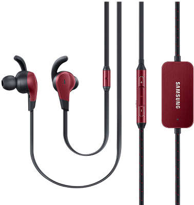Наушники с микрофоном Samsung Earphones Advanced ANC, с шумоподавлением, Red