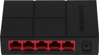 Коммутатор Mercusys MS105G (L2) 5x1Гбит/с неуправляемый
