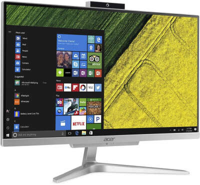Моноблок Acer Aspire C24-865 23.8" FHD i3-8130U/8/128 SSD/WF/BT/Cam/Kb+Mouse/W10,серебристый