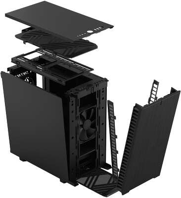 Корпус Fractal Design Define 7 Mini Black Solid, черный, mATX, Без БП (FD-C-DEF7M-01)