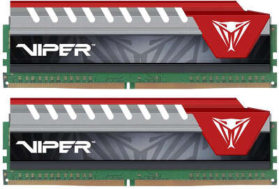 Набор памяти DDR4 DIMM 2*16384Mb DDR2800 Patriot VIPER ELITE Red [PVE432G280C6KRD]