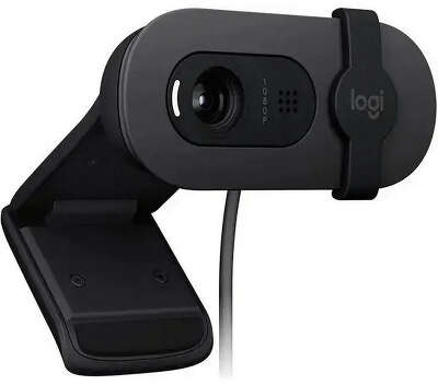 Камера-Web LOGITECH HD Webcam Brio 100 black (2MP, 1920x1080, USB-A, микрофон) (960-001587)