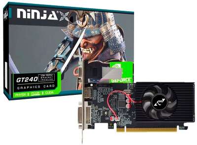 Видеокарта Ninja (Sinotex) GT240 1GB DDR3 128bit VGA DVI HDMI 1FAN LP RTL