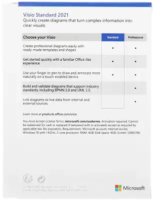 Офисное приложение Microsoft Visio Standard 2021 (D86-06095)