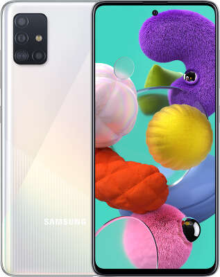 Смартфон Samsung SM-A515F Galaxy A51 128Гб Dual Sim LTE, белый (SM-A515FZWCSER)