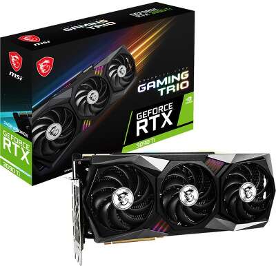 Видеокарта MSI NVIDIA nVidia GeForce RTX 3090 Ti GAMING X TRIO 24Gb DDR6X PCI-E HDMI, 3DP