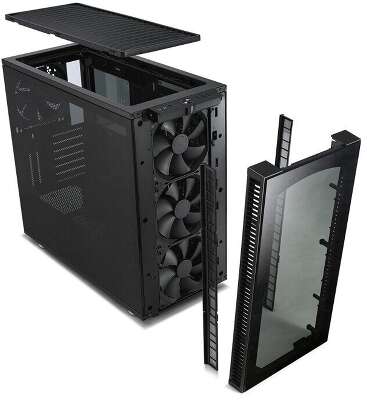 Корпус Fractal Design Define S2 Vision Blackout Edition, черный, ATX, Без БП (FD-CA-DEF-S2V-BKO-TGD)