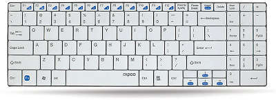 Клавиатура беспроводная RAPOO E9070, белая USB