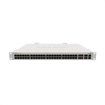 Коммутатор MIKROTIK CRS354-48G-4S+2Q+RM Cloud Router Switch 354-48G-4S+2Q+RM with 48 x Gigabit RJ45 LAN, 4 x 10G SFP+ cages, 2 x 40G QSFP+ cages, RouterOS L5, 1U rackmount enclosure, Dual redundant PSU (002266)