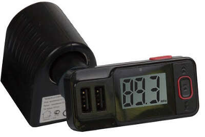 Автомобильный FM-модулятор Ritmix FMT-A775 черный MicroSD BT USB (15119075)