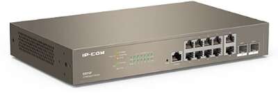 IP-COM G5312F Коммутатор управляемый в стойку, 10*1Gbit RJ45, 2*SFP 1Gbit,  console port