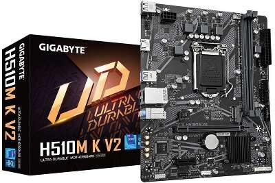 Материнская плата GIGABYTE H510M K V2 (LGA1200/H470/2xDDR4/mATX/RAID/HDMI) (H510M K V2)