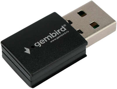 Сетевой адаптер WiFi+Bluetooth Gembird WNP-UA-018, 600 Мбит, двухдиапазонный мини, USB, 802.11b/a/g/n/ac