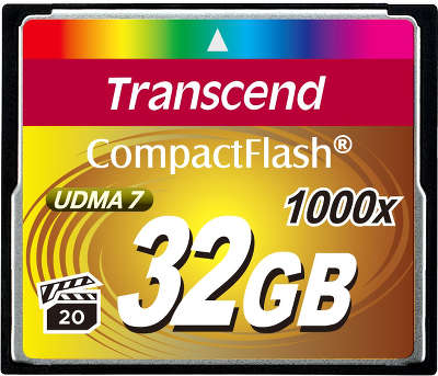 Карта памяти 32 Гб Compact Flash Transcend Ultra speed 1000X [TS32GCF1000]