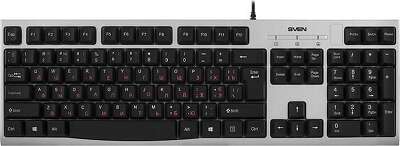 Повреждение упаковки Клавиатура SVEN KB-S300 чёрная (104кл.)