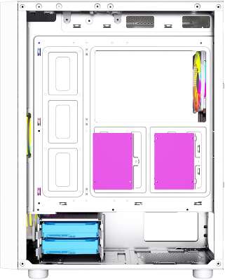 Корпус PowerCase Alisio X4W, белый, ATX, Без БП (CAXW-L4)