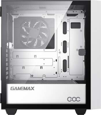 Корпус GameMax Brufen C3 WB, белый/голубой, ATX, Без БП (Brufen C3 WB)