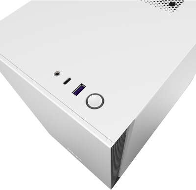 Корпус NZXT H210i, белый/черный, mini-ITX, Без БП (CA-H210i-W1)