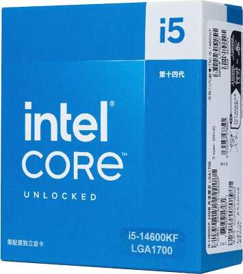 Процессор CPU Intel Core i5-14600KF (3.5GHz/24MB/14 cores) LGA1700 OEM, TDP 125W, max 192Gb DDR4-3200 DDR5-5600, CM8071504821014SRN42, 1 year