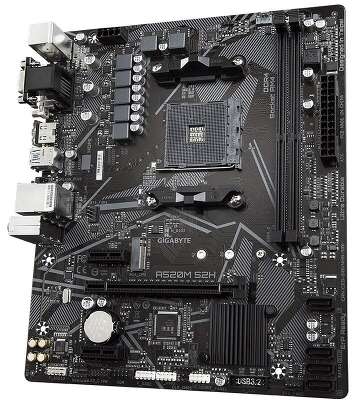 Материнская плата GIGABYTE A520M S2H (AM4/A520/2xDDR4/mATX/RAID/VGA, DVI, HDM) (A520M S2H)