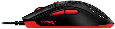 Мышь HyperX Pulsefire Haste черный/красный оптическая 16000dpi USB 5but (4P5E3AA)