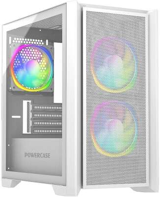 Корпус PowerCase Alisio Micro Z3B ARGB, белый, mATX, без БП (CAMZW-A3)