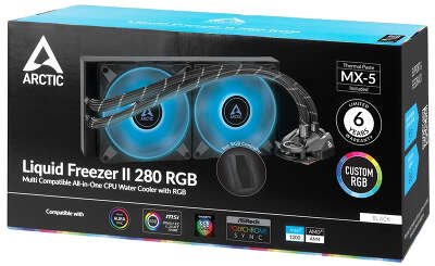 Жидкостное охлаждение Arctic Cooling Liquid Freezer II - 280 RGB with controller, 2x140мм, RGB LED