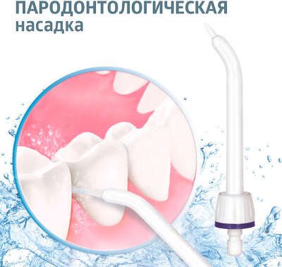 Ирригатор B.Well WI-911 портатив. импульсн. 2насад. белый/синий