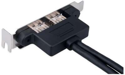 Cablexpert Планка USB 3.0 на заднюю панель низкопрофильная, 2 порта USB (CC-USB3-RECEPTACLE-LP)