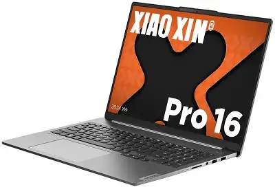 Ноутбук Lenovo Xiaoxin Pro16 AHP9 Ryzen 7 8745H 24Gb SSD1Tb AMD Radeon 780M 2Gb 16" IPS 2.5K (2560x1600) Windows 11 Home grey WiFi BT Cam