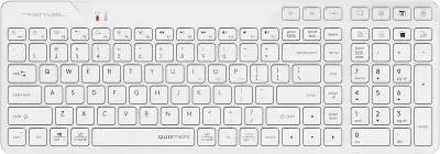 Клавиатура A4Tech Fstyler FBK27C AS белый USB беспроводная BT/Radio slim Multimedia (FBK27C AS)