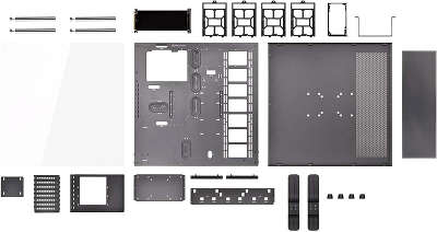 Корпус Thermaltake Core P5 [CA-1E7-00M1WN-00 ], без БП, открытый, ATX