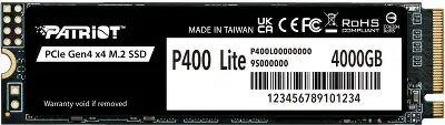 Накопитель SSD Patriot PCIe 4.0 x4 4TB P400LP4KGM28H P400 Lite M.2 2280