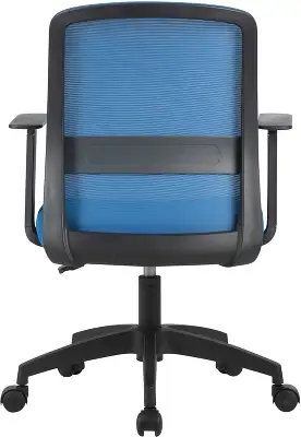 Кресло Cactus CS-MC333-BL темно-синий сиденье темно-синий сетка/ткань низк.спин. крестов. пластик пластик черный